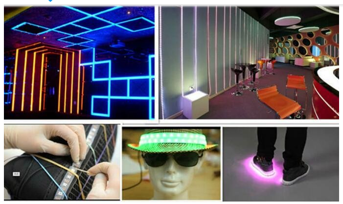 Waterproof High Power Led Strip Lights , Led Multicolor Strip Lights With Remote SK9822
