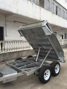 Wholesale Heavy Duty Galvanised 8x5 Tipping Trailer , Hydraulic Electric Tipper Trailers from china suppliers
