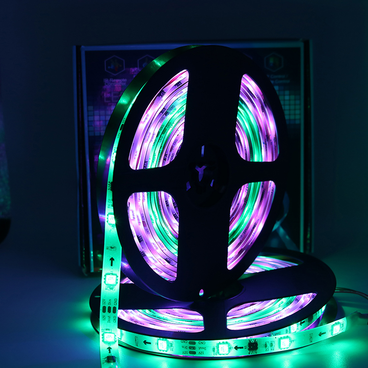 10m Waterproof Tuya Magic Dreamcolor LED Strip Lights 12v Ws2811 Rgb 5050