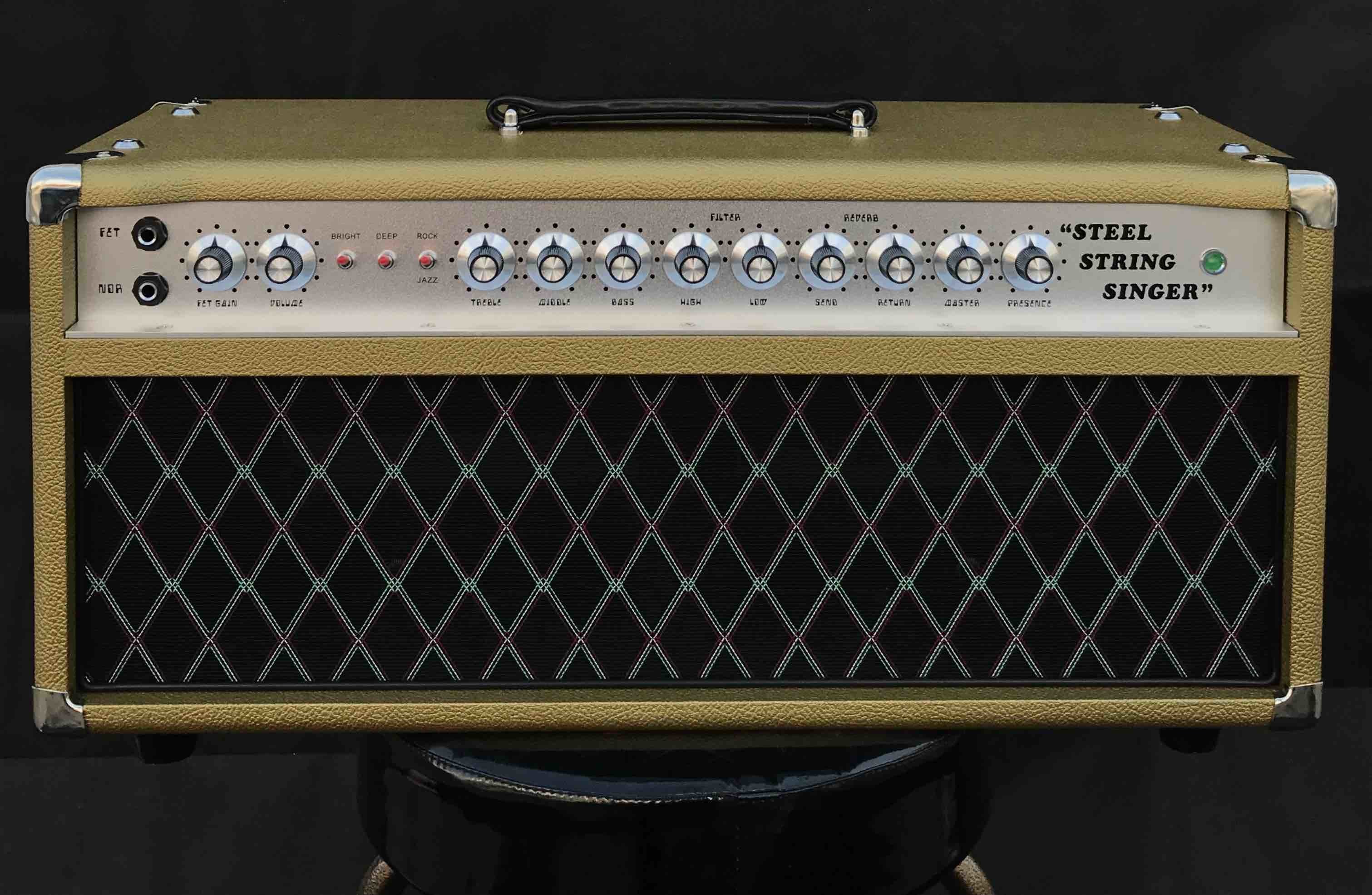 Grand Amplifier D-Style Pedals SSS100 Steel String Singer with FET GAIN, VOLUME, TREBLE, MIDDLE, BASS, HIGH, LOW, SEND,