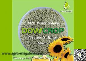 Wholesale DOWCROP HIGH QUALITY 100% WATER SOLUBLE MONO SULPHATE FERROUS 30% LIGHT GREEN GRANULAR MICRO NUTRIENTS FERTILIZER from china suppliers