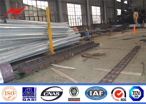 Angle Steel Transmission Double Circuit Tubular Pole 220kv 132kv Power High