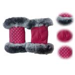 2018 Fashion Smooth Rex Rabbit genuine lamb Leather women fur Fingerless Gloves