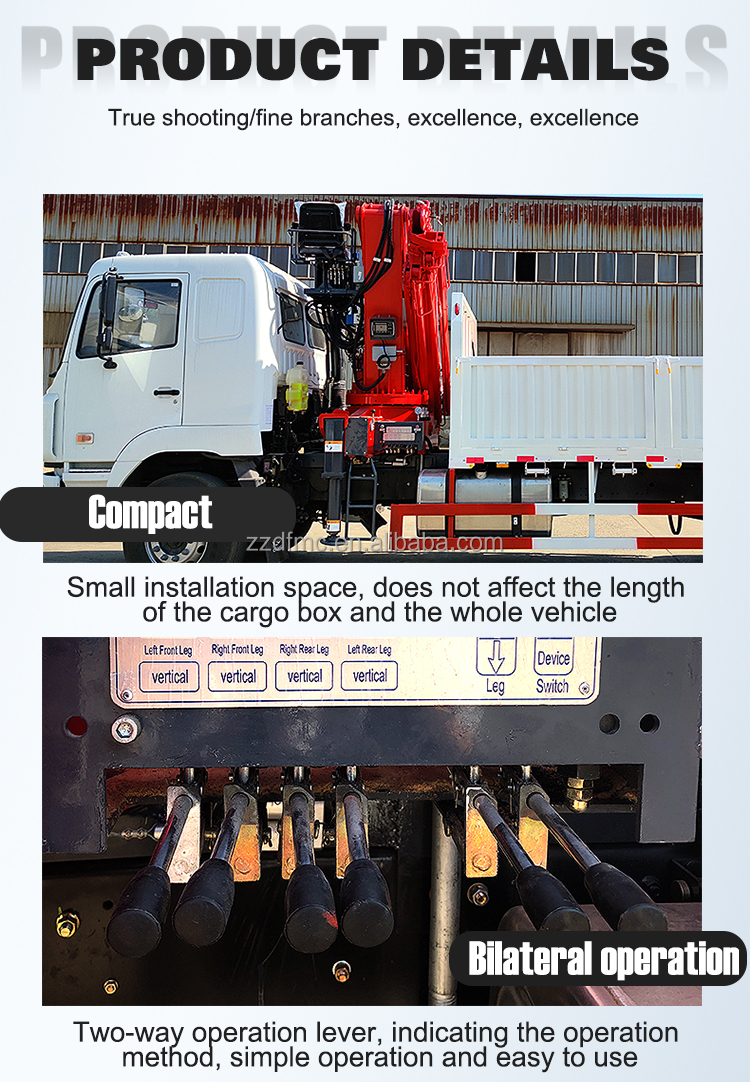 14 Ton Mobile Truck Mounted Crane With WEICHAI Engine And 30T.M Rated Lifting Moment