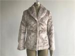Mink Ladies Faux Fur Coats / Faux Fur Reverse Collar Luxe Coat TW64896