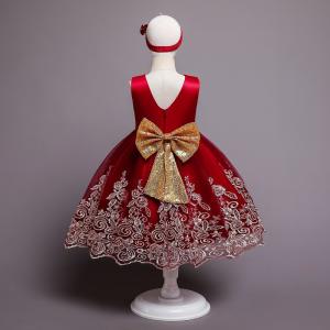 Wholesale Red Lace Party Children'S Dress Clothing from china suppliers