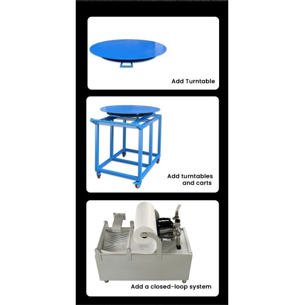 Sandblasting of Alloy Wheel Surfaces Closed Loop Wet Sandblasting Cabinet Dust-free Water Sand Blasting Machine