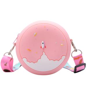 Wholesale Silicone Key Coin Purse Cute Rainbow Butterfly Tray Change Bag Makeup Bag Wallet Pouch Case With Zipper Lanyard HandBag from china suppliers