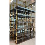OEM Gold Clothing Shop Display Rack Retail Nesting Table Clothes Shelving