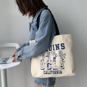 Wholesale 30x25x10cm Cotton Shopping Totes 360gsm 12OZ Silkscreen Tote Bags from china suppliers