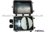 Overhead Fiber Optic Joint Closure , Outdoor Fiber Splice Enclosure Black