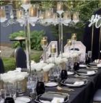5 Arms Piece Crystal Glass Candelabra Tube Centerpieces Event Decoration 110CM