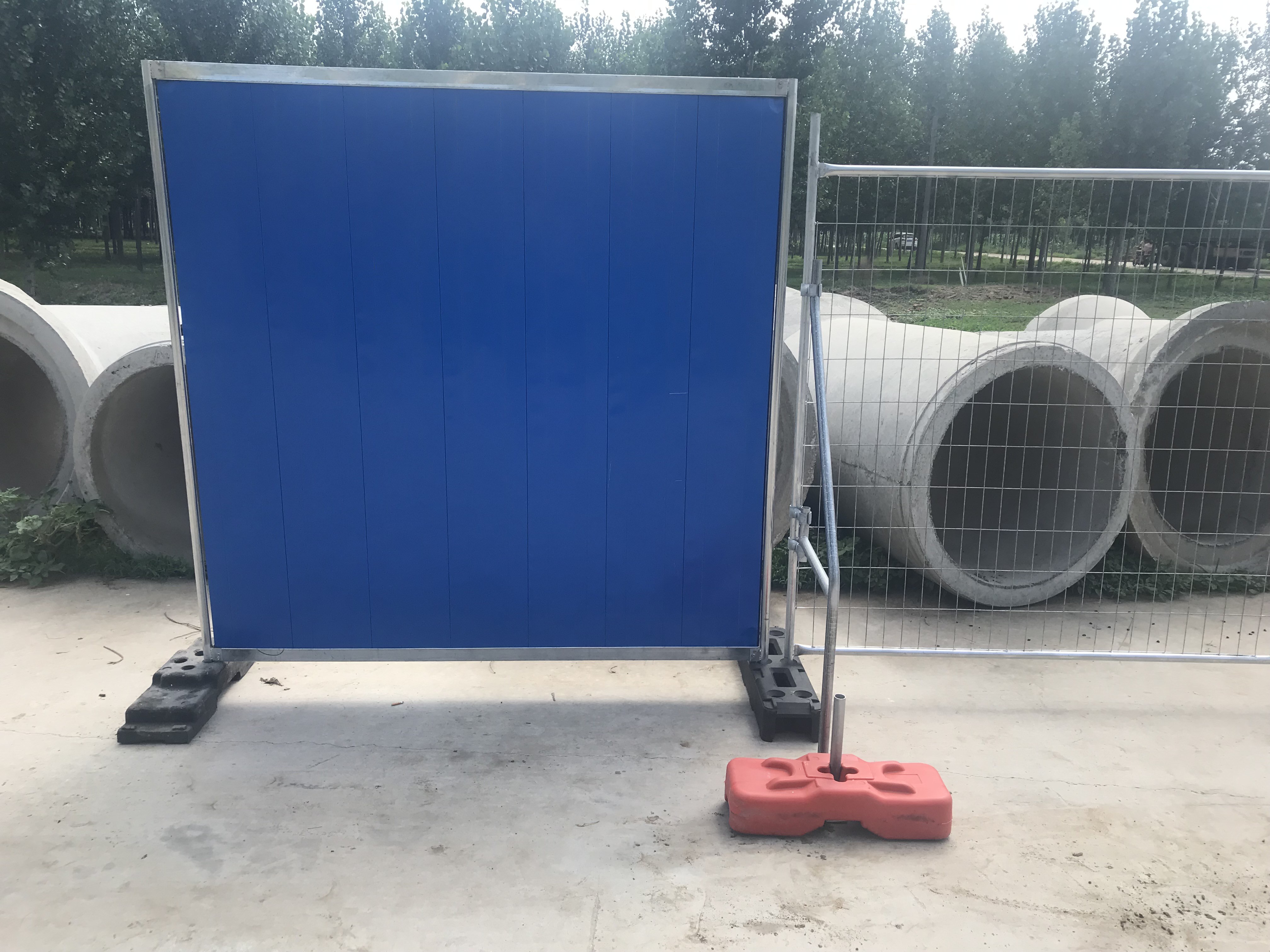 2000*2160mm Steel Hoarding Fence Construction Site