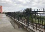 Flatten Top Galvanized Tubular Steel Fence Metal Rod Fencing