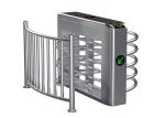 Waist Height Fingerprint Electronic Turnstile Entrance Gates 304 Housing