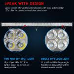 96X3W LED Light Strip Offroad Spotlight Floodlight Beam for Truck SUV ATV 4x4