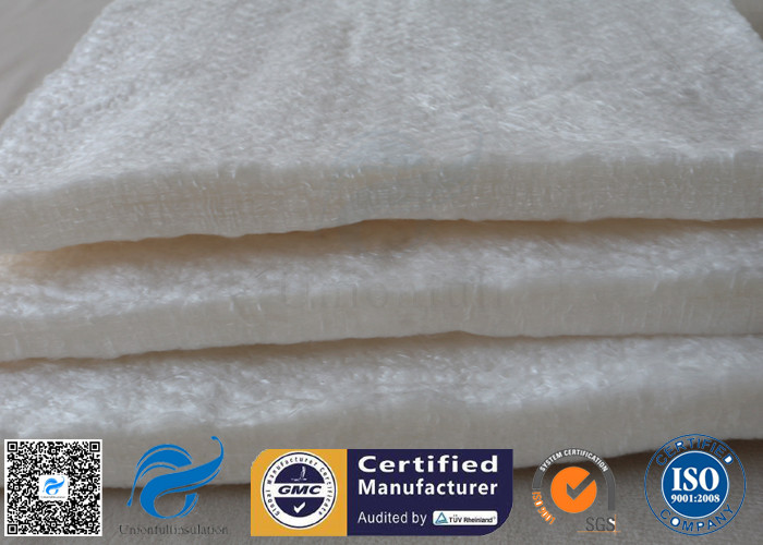 High Silica Fiberglass Needle Mat For Thermal Insulation Jacket 125KG / M3 20MM