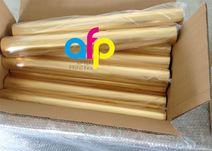 Both Sides Hot Stamping Gold Foil , 640mm * 120m Size Heat Transfer Foil