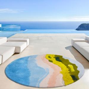 Wholesale Wool Circular Living Room Floor Carpets Area Rugs Pure Handmade from china suppliers