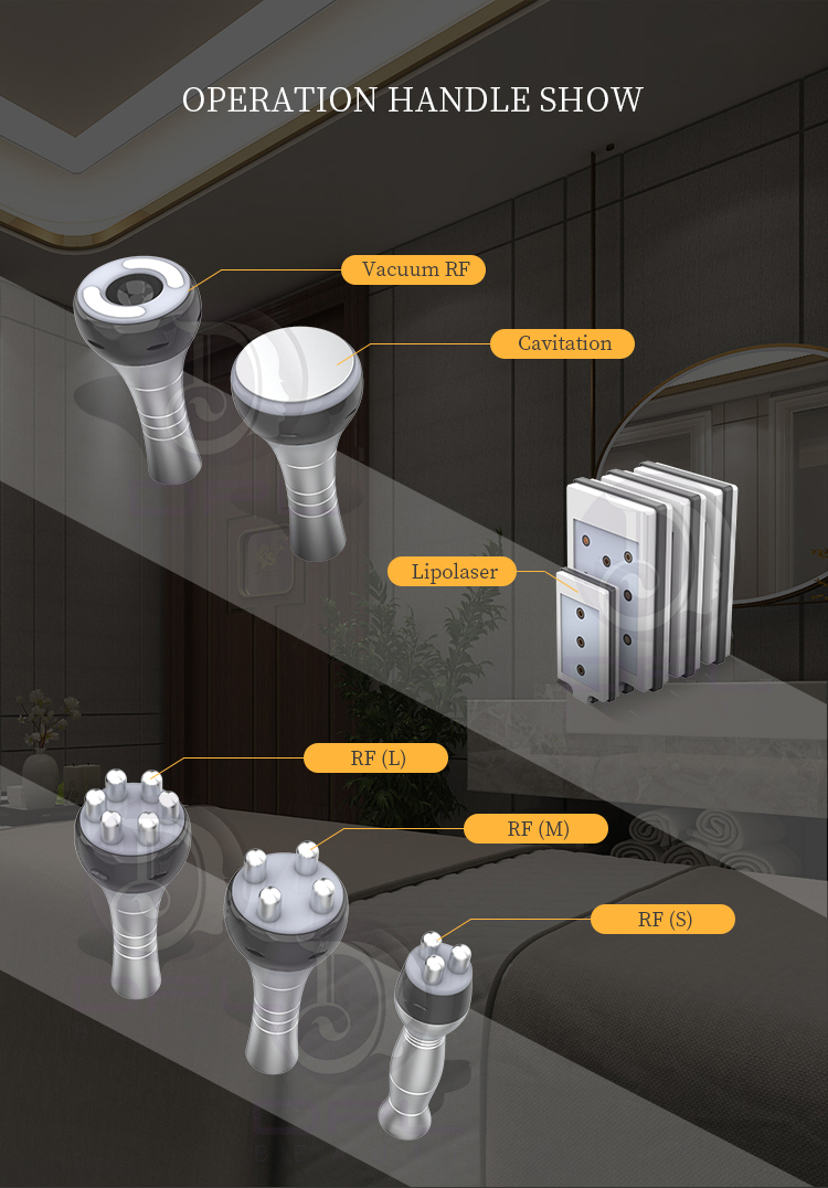 Customized 80k Cavitation Machine , 6 In 1 Cavitation Radio Frequency Machine