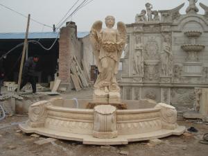 Wholesale Angel With Wings Statue Marble Stone Water Fountain from china suppliers