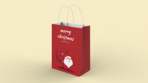 Wholesale Intercon Pack Red Kraft Gift Bags 65g-140g Shopping Paper Bags With Handles from china suppliers