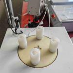 Round Glue Dispensing Machine Four Stations Glue Dispensers For A60 A80 Bulb