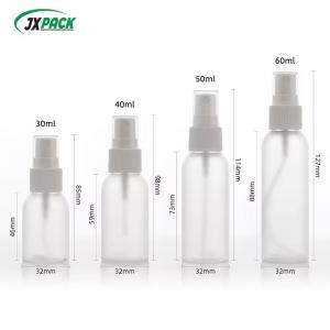 Wholesale 60ml 80ml 100ml White Clear Plastic Spray Bottle For Cosmetic Packaging Pet Fine Mist from china suppliers