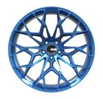 Brushed Blue Custom Forged Wheels Aluminum Alloy 19 Inch Audi Rims