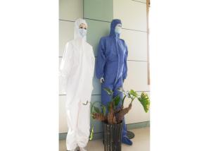 Wholesale Blue Color Hospital Protective Clothing / Disposable Protective Suit Anti Pollution from china suppliers