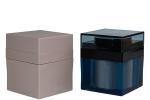 PMMA Square Airless Pump Jar 50g High-End Luxury Cosmetic Packaging