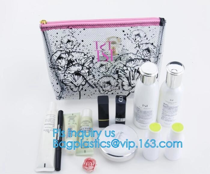 pvc pouch clear vinyl pvc k bag, PVC zipper slider travel cosmetic bag, commodity package bag, matte frosted PVC s