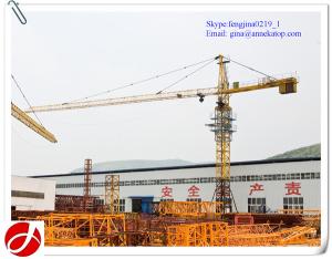 Wholesale 45m Lifting height 8t QTZ80-6010 tower crane for construction site from china suppliers