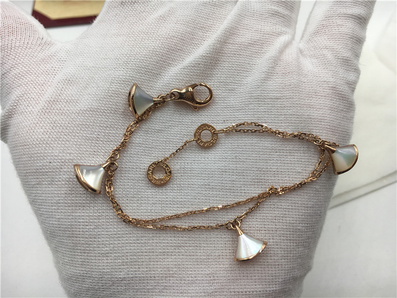 No Diamond Luxury Jewelry Jewelry Divas Dream Bracelet 18K Rose Gold With Morher Of Pearl