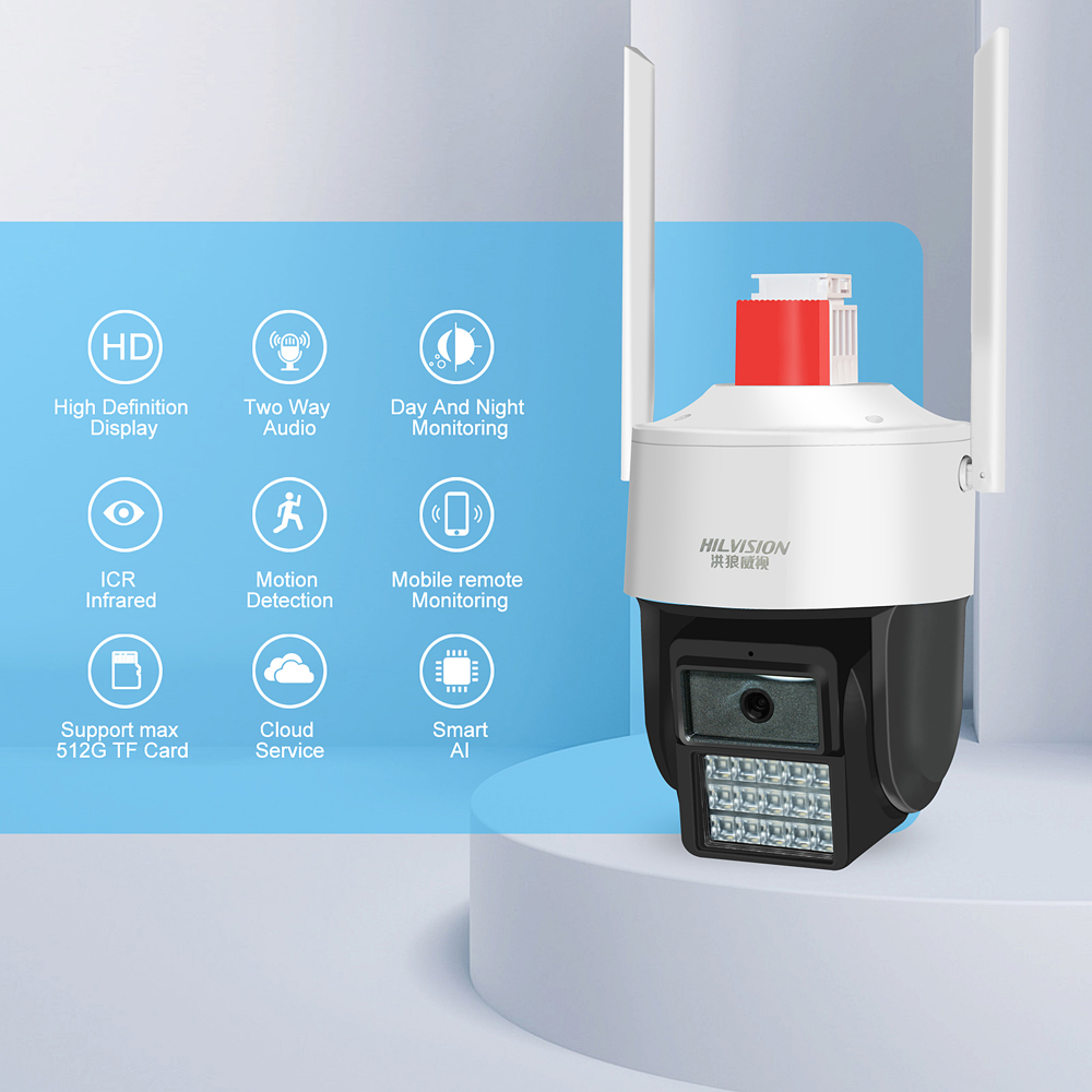 C2430TS-40E Security Network Camera Wired Wireless Outdoor Waterproof with Vandal-proof and Remote Control Light
