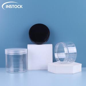 Wholesale 100ml 200ml Food Grade Eco Friendly Cream Jar Cosmetic , Transparent Plastic Jar With Lid from china suppliers