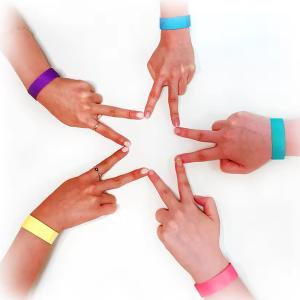 Wholesale Custom Tyvek Event Wristbands Barcode Number Waterproof Event Party Identification Admission Paper Bracelet Band from china suppliers