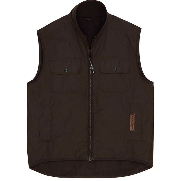 High Collar Men'S Canvas Work Vest Jacket With Pockets Formal Style