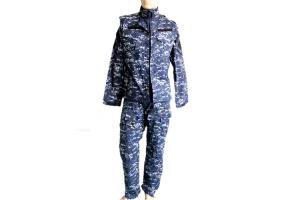 Wholesale Blue Camouflage Twill Fabric BDU Military Uniform 3 Piece Set For Kuwait Army from china suppliers