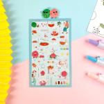 Originality DIY Cartoon Sticker Sheet Oil Glue Transparent PVC Sticker