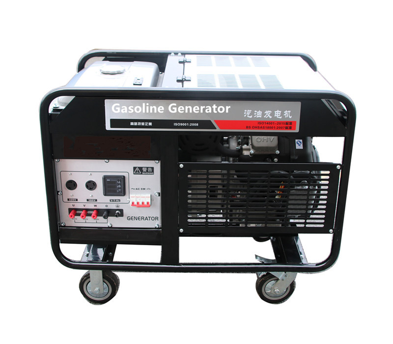 Silent air cooled 20kw portable gasoline generator 4 stroke OHV two cylinder engine genset