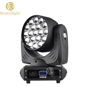 Wholesale Lighting Solutions Service 24 Hours 19x12W RGBW 4in1 Zoom Moving Head Light for Church from china suppliers