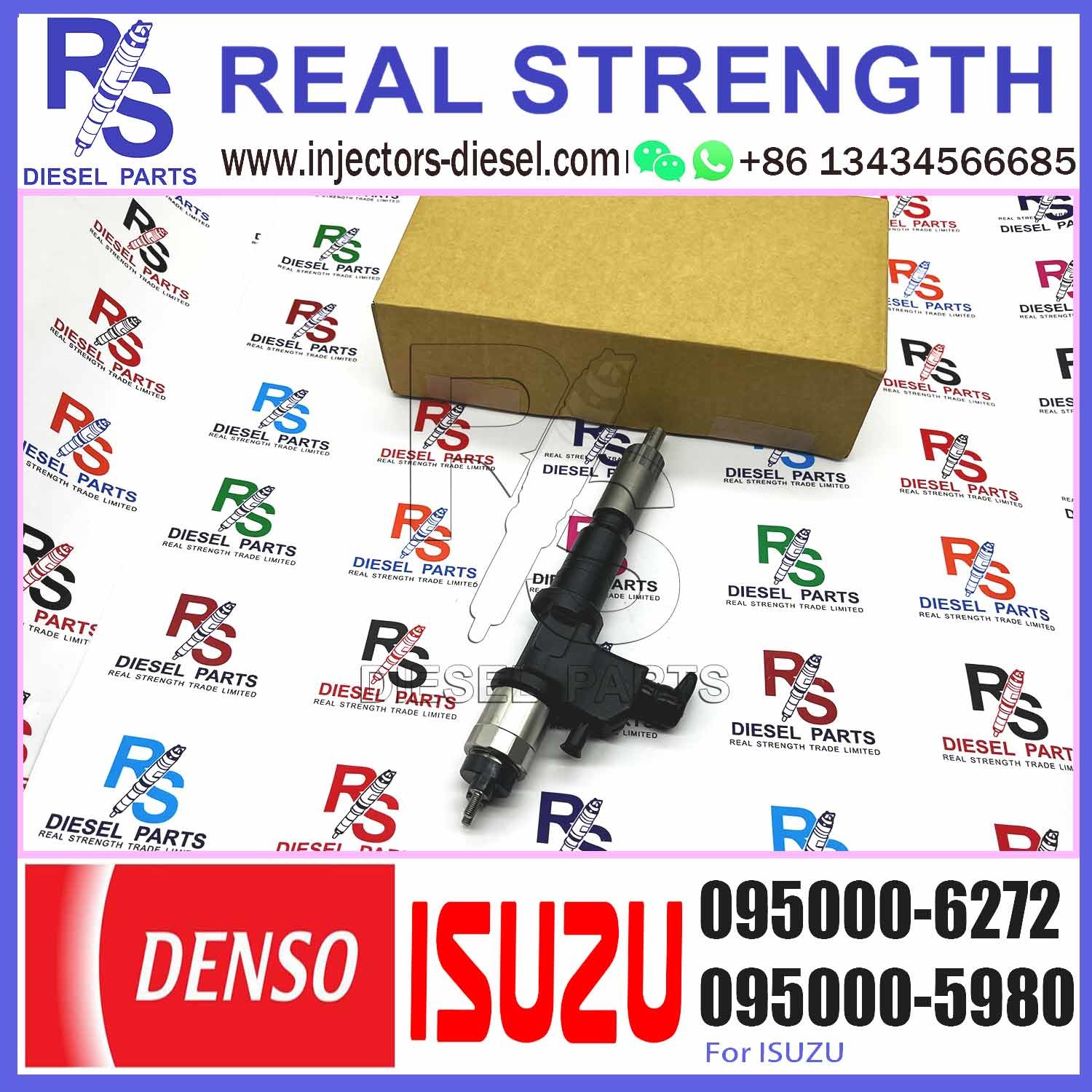 High Quality Common Rail Fuel Injector Assembly 095000-6271 095000-6272 095000-6273 095000-6274 For ISUZU GIGA 6UZ1