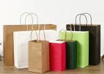 250gsm Colored Paper Shopping Bags Retail Shopping Bags Kraft Brown Paper