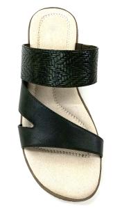 Wholesale Stylish Womens Flat Sandals With Leather Upper Material Rubber Sole from china suppliers