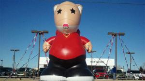 Wholesale 0.55mm Waterproof Inflatable Cartoon Characters With Logo Printing from china suppliers