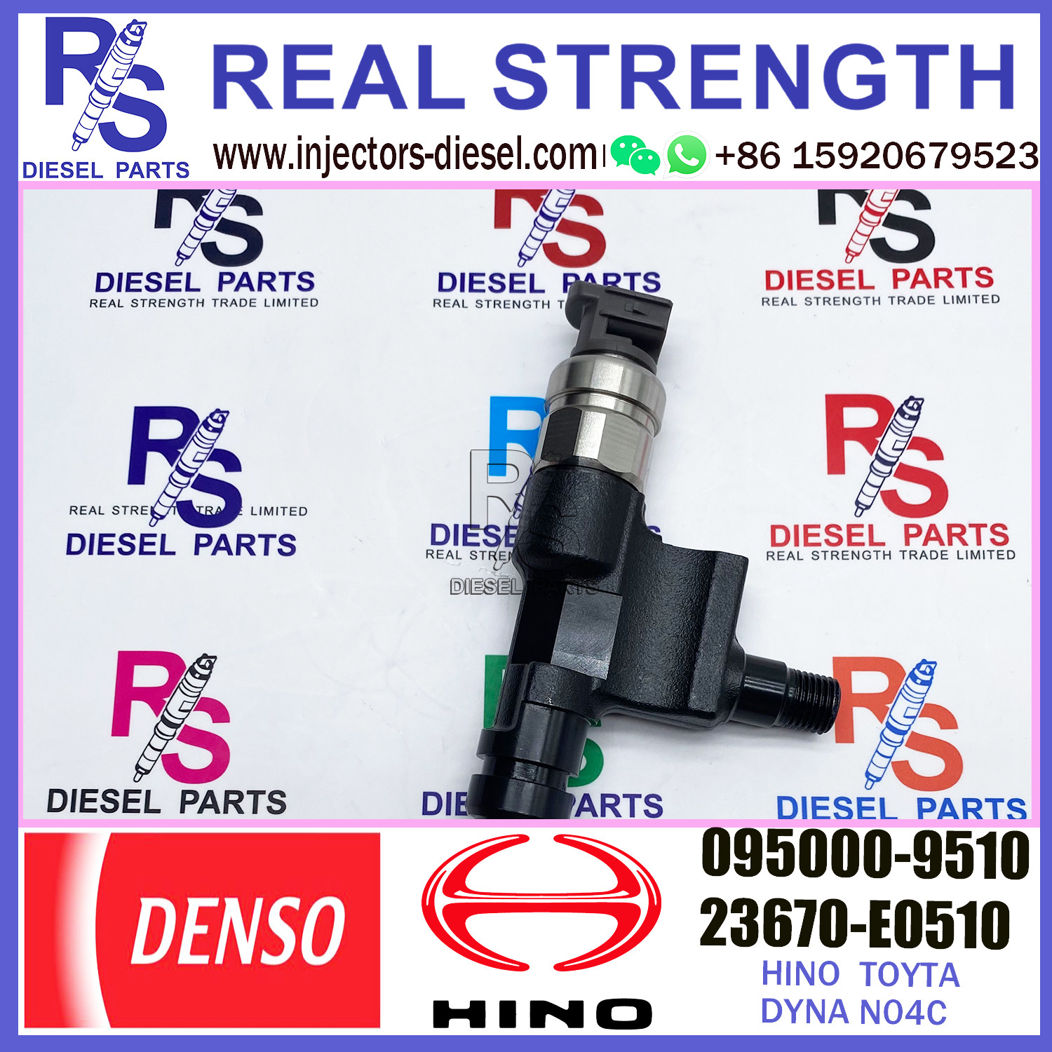 common rail injector 095000-9510 23670-E0510 diesel fuel injector 095000-9510 for Hino 300 N04C