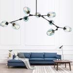 Modern large glass pendant light fixtures for living room Bedroom Kitchen