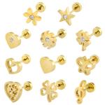 Cute Baby Stud Earrings 19 Styls Baby Girl Earrings High Quality Surgical Steel