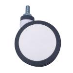 Swivel Thread Medical PU Caster Wheel 3" For Hospital Bed